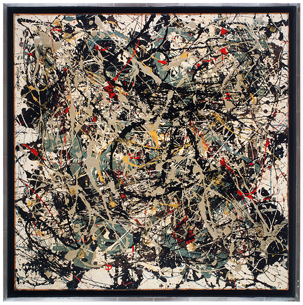 Jackson Pollock's Square Pouring
