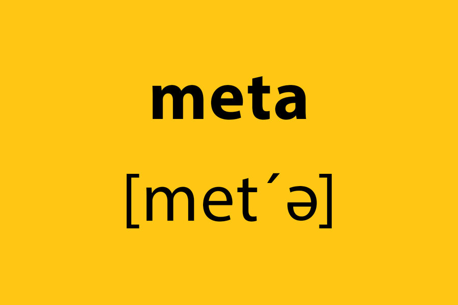 The prefix "meta"